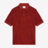 Vafko fluwelen poloshirt