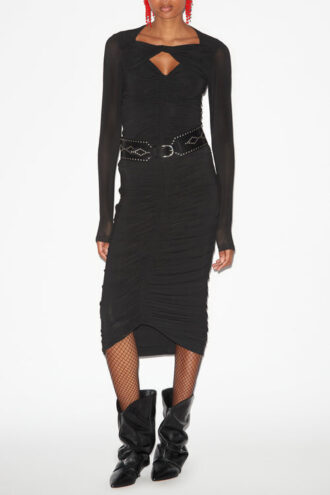 Vandalia Top in gerimpelde jersey