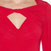 Vandalia Top in gerimpelde jersey