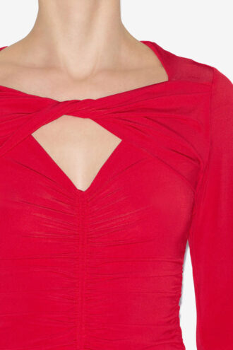 Vandalia Top in gerimpelde jersey