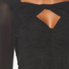 Vandalia Top in gerimpelde jersey