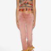 Vanel Denim jeans met vetersluiting