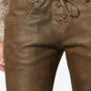 Vanel Glanzende lamsleren broek