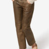 Vanel Glanzende lamsleren broek