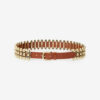 Varana leren en metalen riem