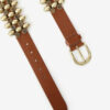 Varana leren en metalen riem