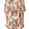 Veelia Lichtgewicht katoenen voile top met print