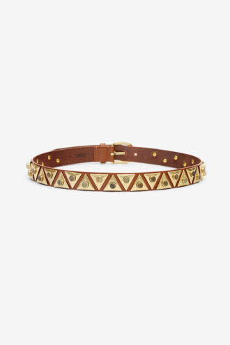 Veliana versierde leren riem