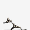 Velvee suède leren sandalen met juwelen