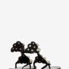 Velvee suède leren sandalen met juwelen