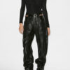 Vonda gedrapeerde top in effen jersey