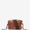 Wardy Camera glanzende leren tas