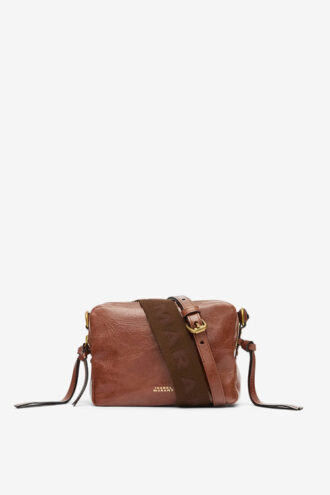 Wardy Camera glanzende leren tas