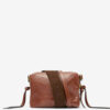 Wardy Camera glanzende leren tas