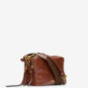 Wardy Camera glanzende leren tas
