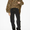 Wilda Sweatshirt met opstaande kraag en print