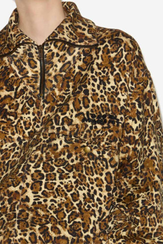 Wilda Sweatshirt met opstaande kraag en print