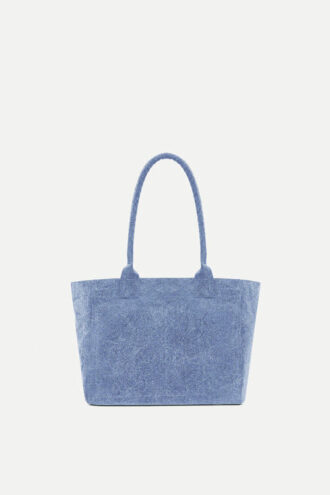 Yenky Zipped gewassen katoenen logo-draagtas