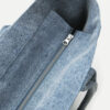 Yenky Zipped gewassen katoenen logo-draagtas