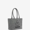 Yenky Zipped gewassen katoenen logo-draagtas