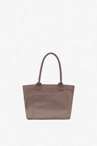 Yenky Zipped vervaagde katoenen tas met logo