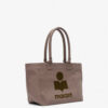 Yenky Zipped vervaagde katoenen tas met logo