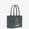 Yenky Zipped vervaagde katoenen tas met logo