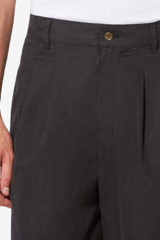 Yostin Relaxed fit katoenen broek met plooien