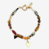 Yulian armband van steen, hout en hangers