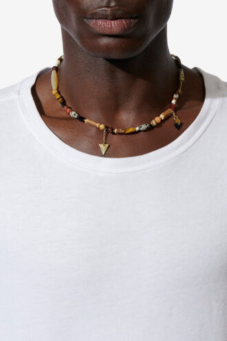 Yulian Stone, Wood en Pendant ketting