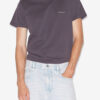 Zafferh Katoenen T-shirt met korte mouwen in effen kleur