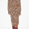 Zaine gedrapeerde rok met print