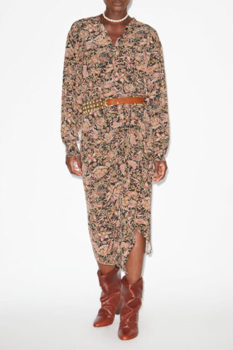 Zaine gedrapeerde rok met print