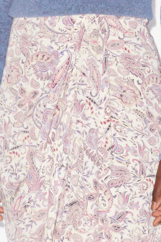 Zaine gedrapeerde rok met print