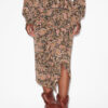 Zaine gedrapeerde rok met print