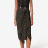 Zaine vloeiende rok met origami-print