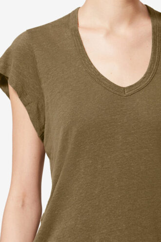 Zankou T-shirt met korte mouwen van linnen