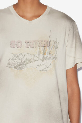 Zaof T-shirt van bedrukt katoen