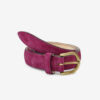 Zap leren riem met gesp