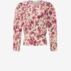 Zarga korte stretch zijden top met print