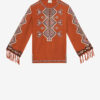 Zelda geborduurde Matka zijden blouse