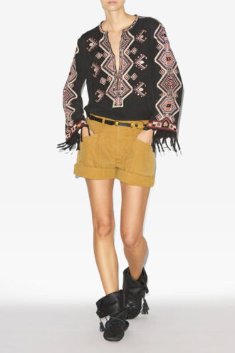Zelda geborduurde Matka zijden blouse