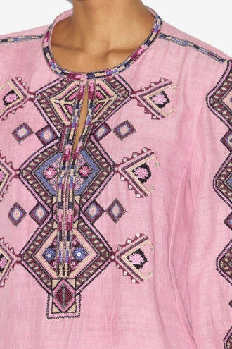 Zelda geborduurde Matka zijden blouse