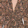 Zeliha midi-jurk met lange mouwen en print