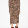 Zeliha midi-jurk met lange mouwen en print