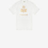 Zewel effen linnen T-shirt met logo