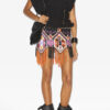 Zohra geweven jersey top
