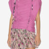 Zohra geweven jersey top