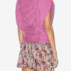 Zohra geweven jersey top