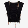 Zohra geweven jersey top